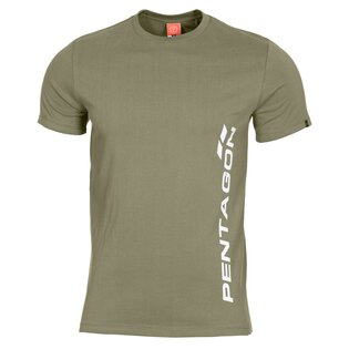 Pánske bavlnené tričko PENTAGON® Ageron Ring-spun, vertikálny nápis
